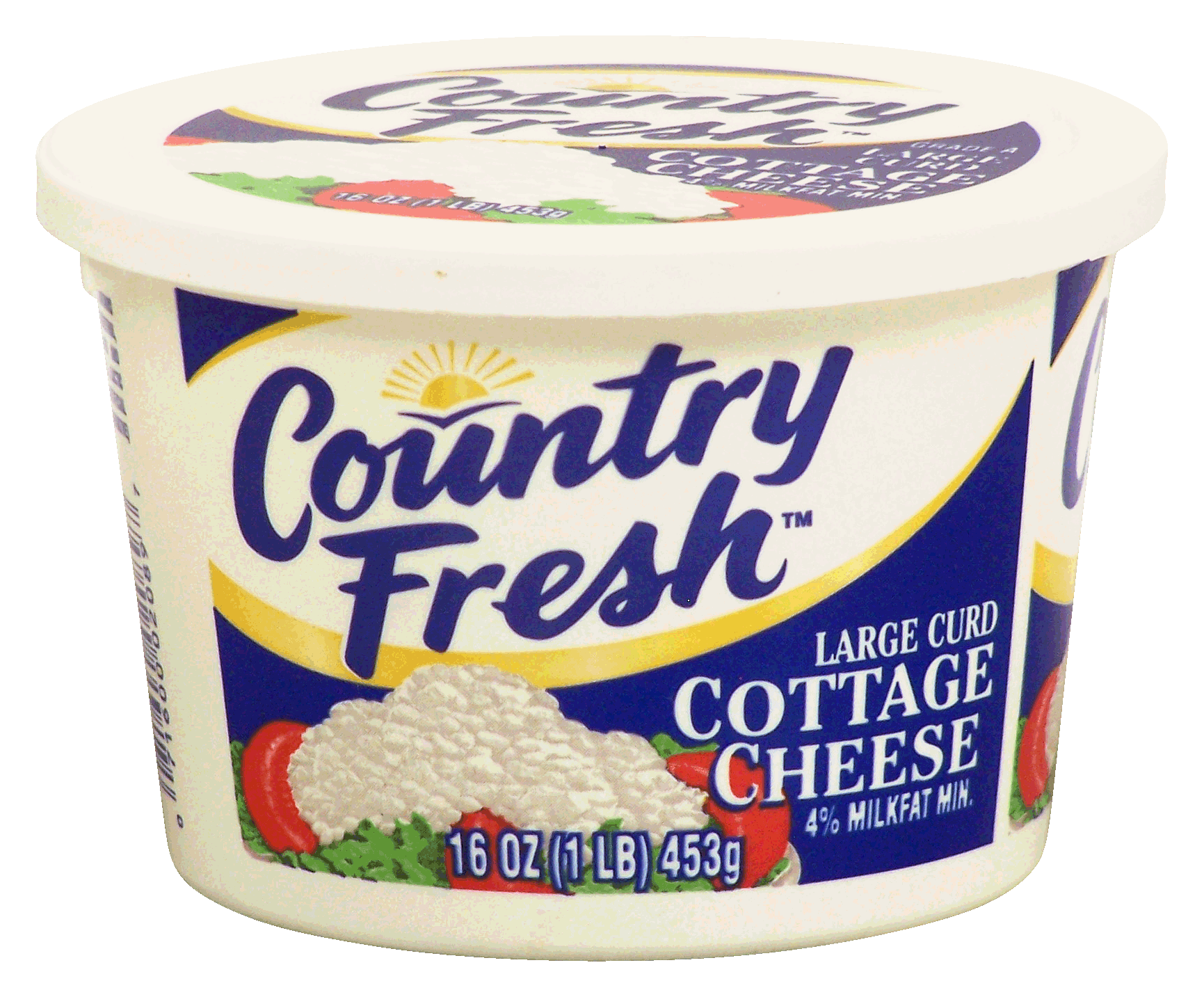 Country Fresh&nbsp;&nbsp;cottage cheese, large curd, 4% milkfat Full-Size Picture